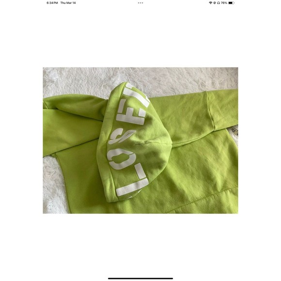 CLOSED Logo Hoodie Lime Green Hoodie Size XL Oversized/Baggie Originally $250 - Picture 8 of 11